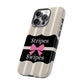 Phone Case iPhone 16/15/14 - Stripes & Swipes Tough Case