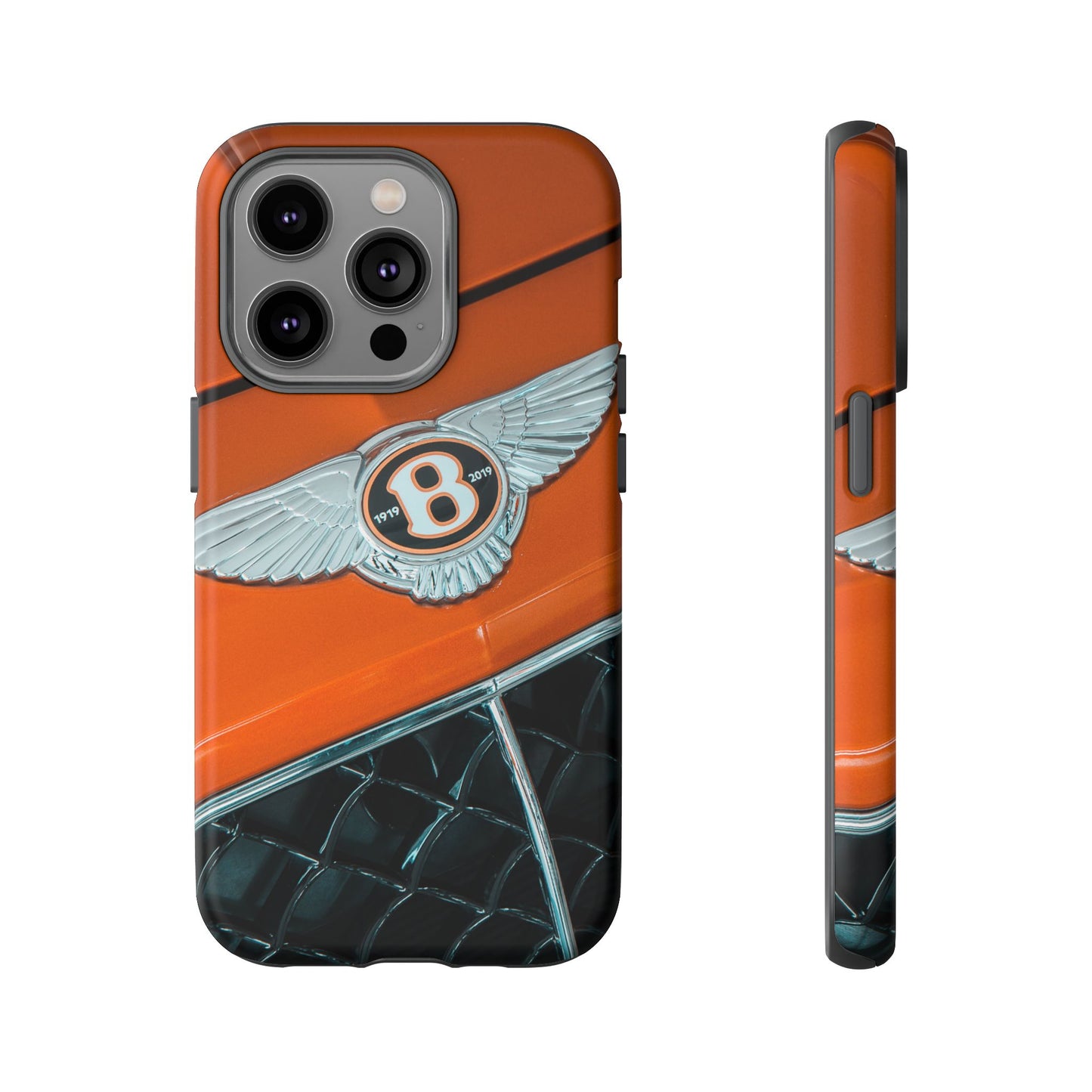 Phone Case iPhone 16/15/14 - Orange Luxury Car Tough Case