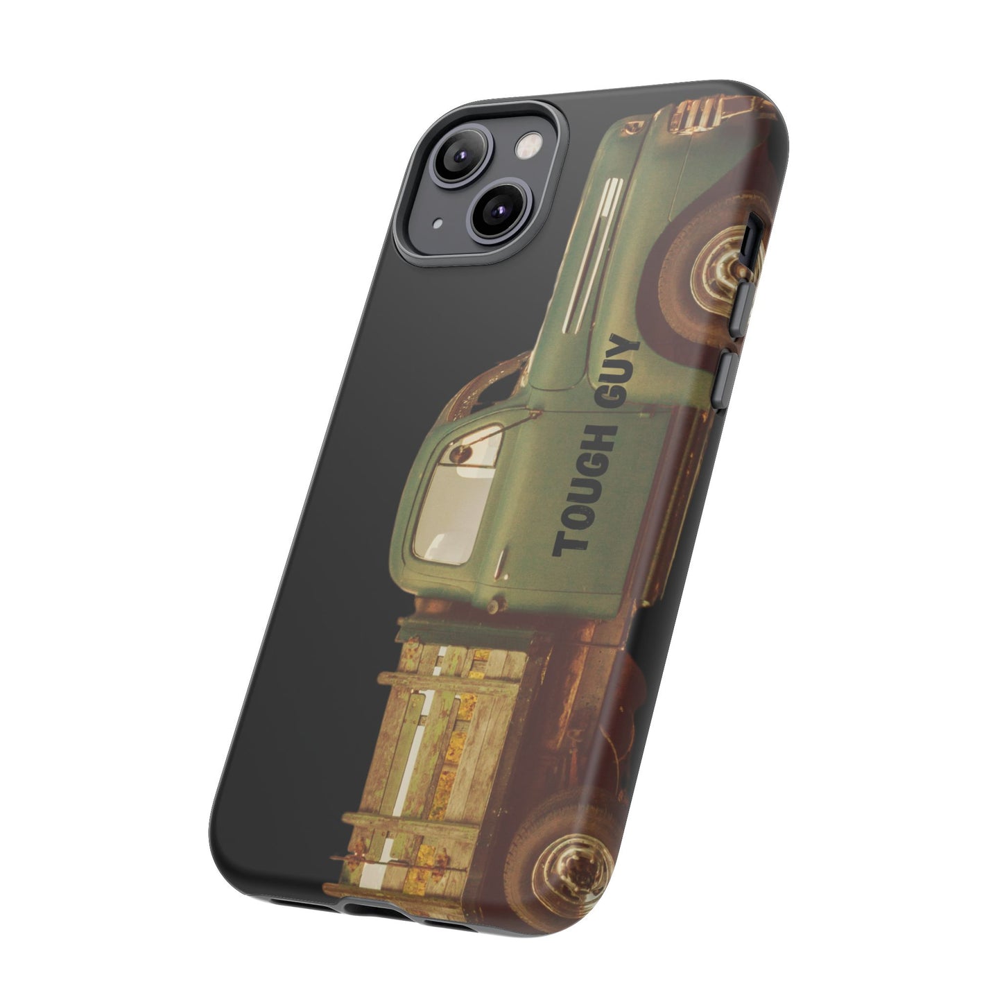 Phone Case iPhone 16/15/14 - Tough Guy Old Green Truck Tough Case