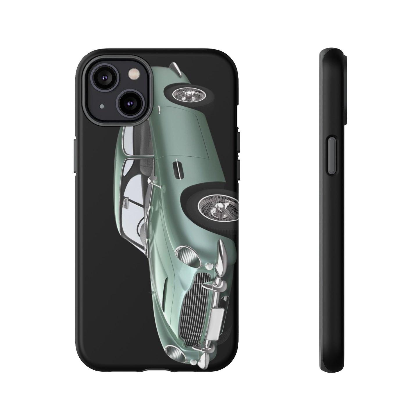 Phone Case iPhone 16/15/14 - Vintage Green Car Tough Case