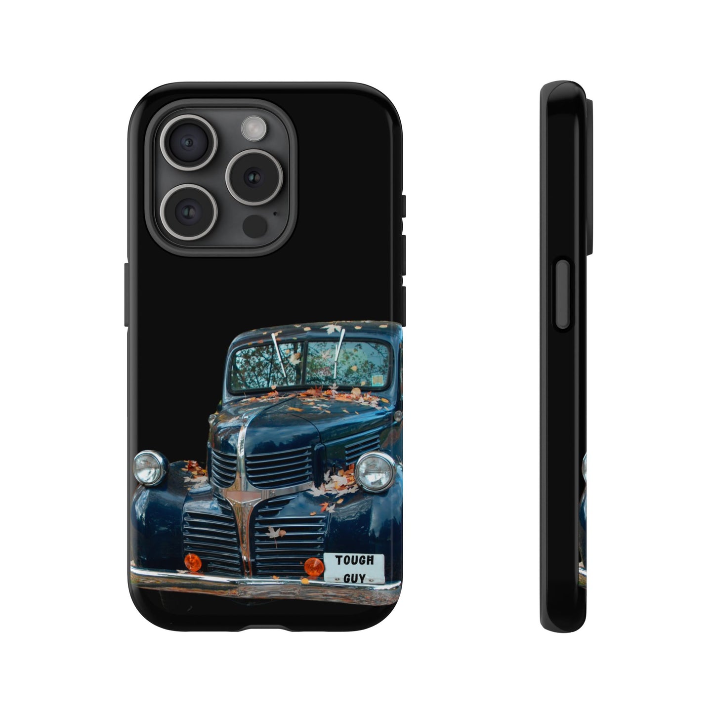 Phone Case iPhone 16/15/14 - Vintage Black Truck Tough Guy Tough Case