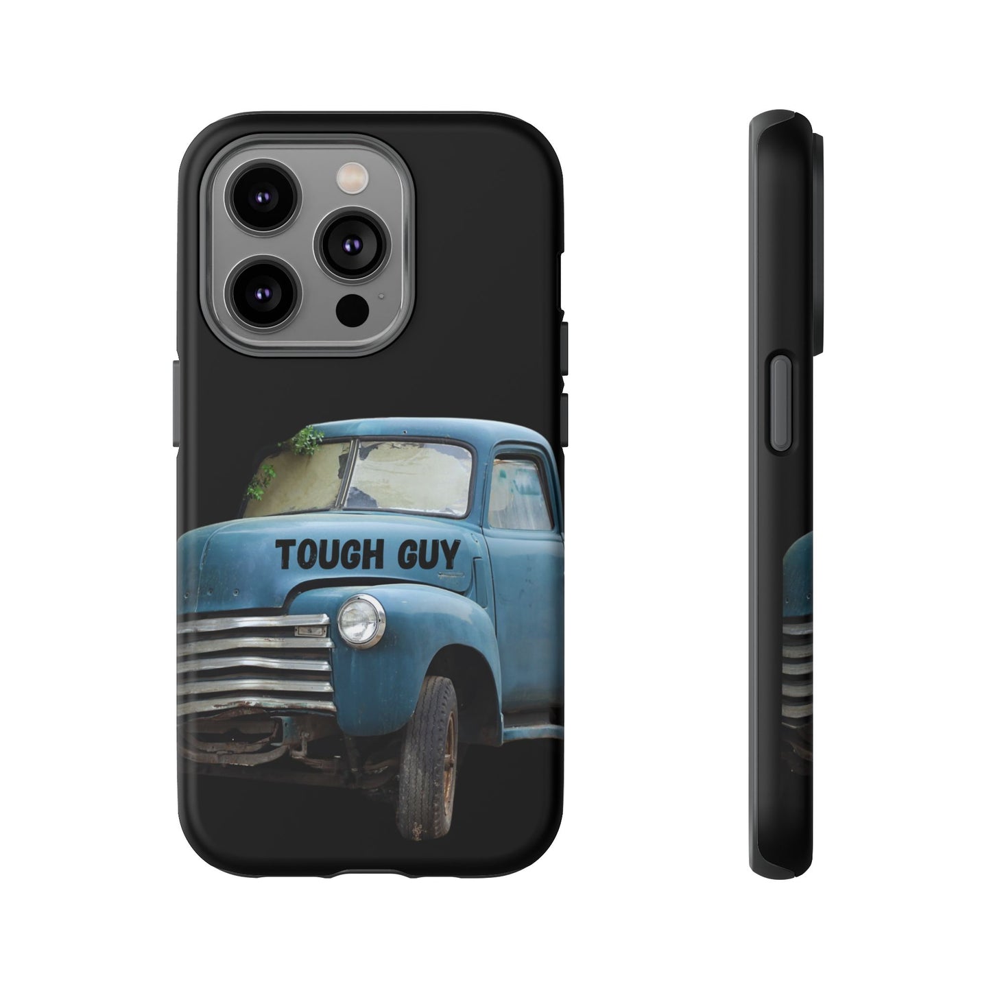 Phone Case iPhone 16/15/14 - Old Blue Truck Tough Guy Tough Case