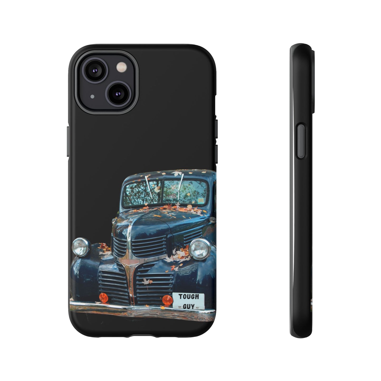 Phone Case iPhone 16/15/14 - Vintage Black Truck Tough Guy Tough Case