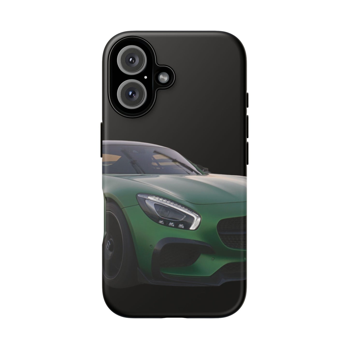 Phone Case iPhone 16/15/14 - Green Luxury Car Tough Case