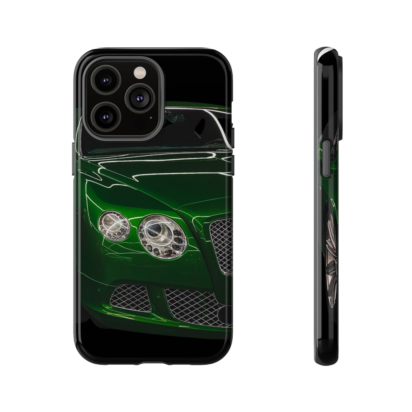 Phone Case iPhone 16/15/14 - Green Luxury Car Tough Case