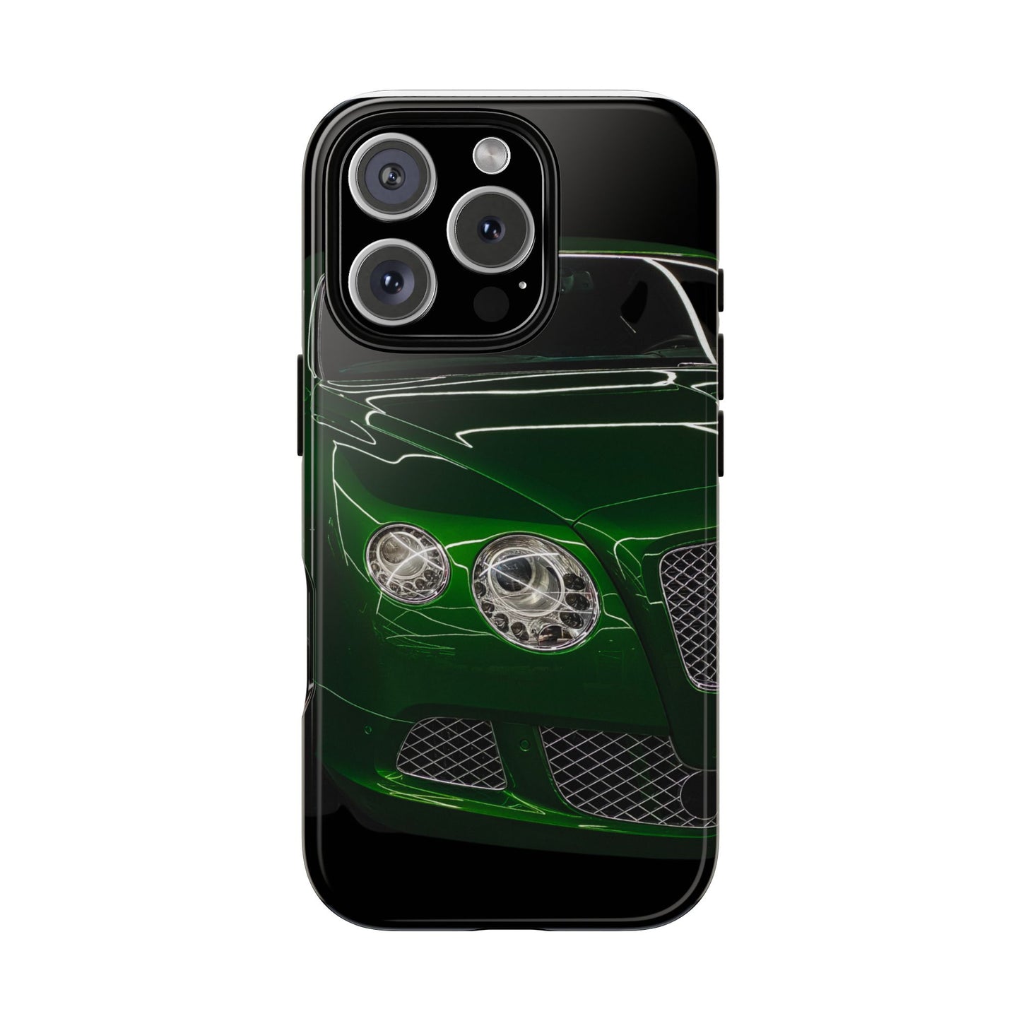 Phone Case iPhone 16/15/14 - Green Luxury Car Tough Case