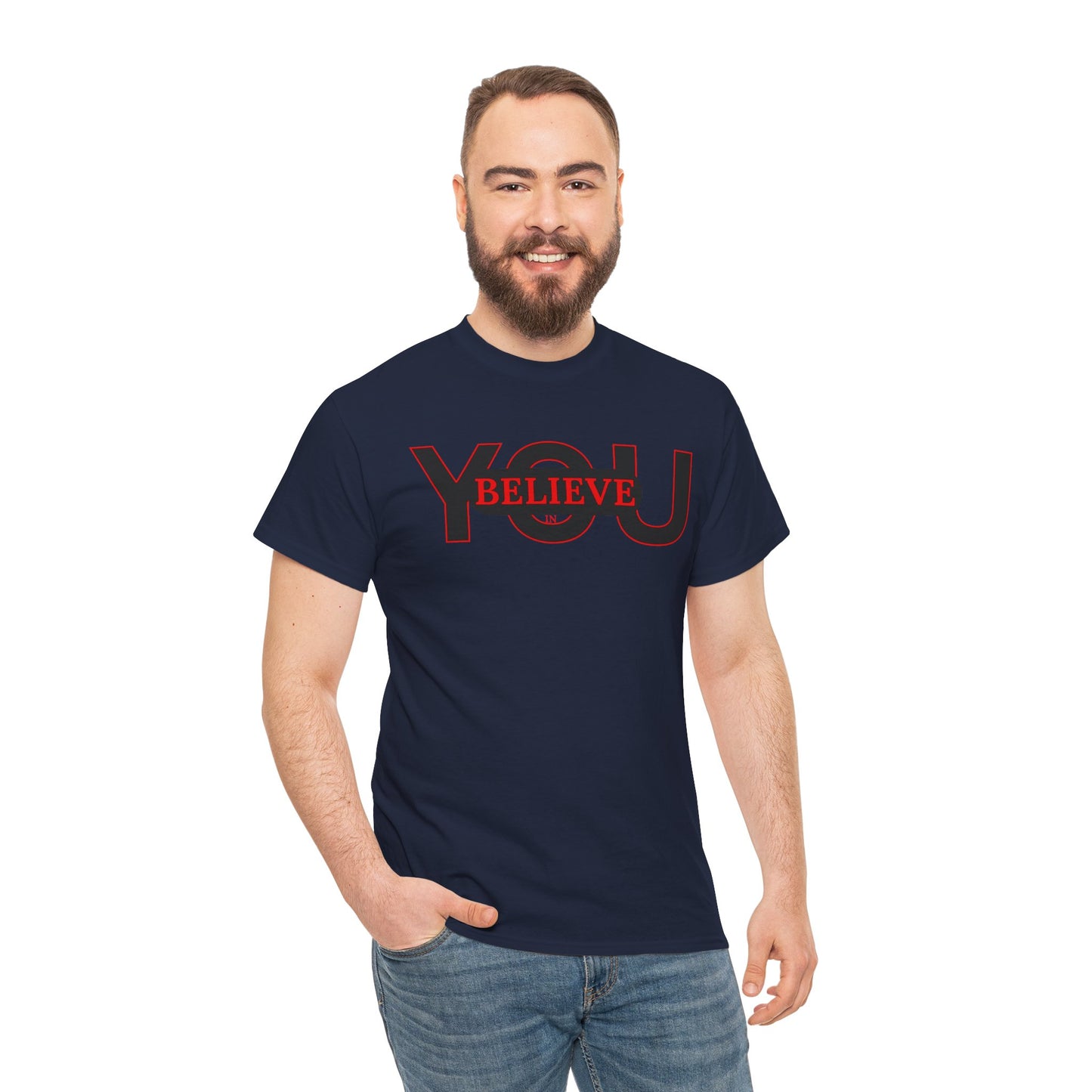 Believe in You (Red) - Motivational T-Shirt Unisex Tee