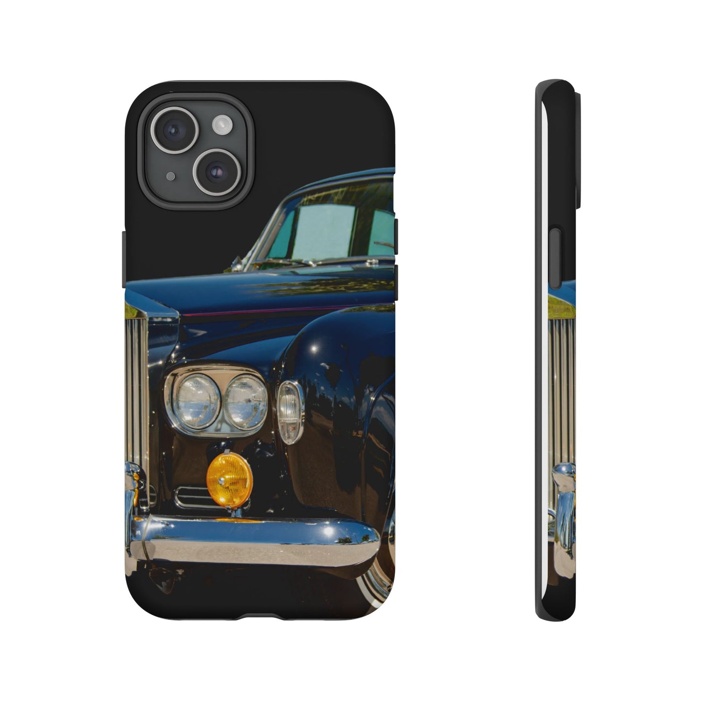 Phone Case iPhone 16/15/14 - Black Car Tough Case