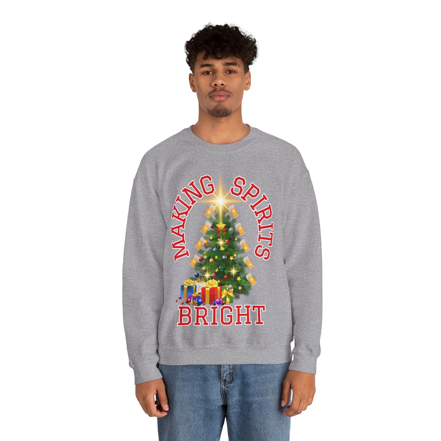 Making Spirits Bright - Unisex Heavy Blend™ Crewneck Sweatshirt