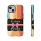 Phone Case iPhone 16/15/14 - Wall/Floor Stripes & Swipes Tough Case