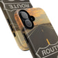 Phone Case iPhone 16/15/14 - Vintage Route 66 Tough Case