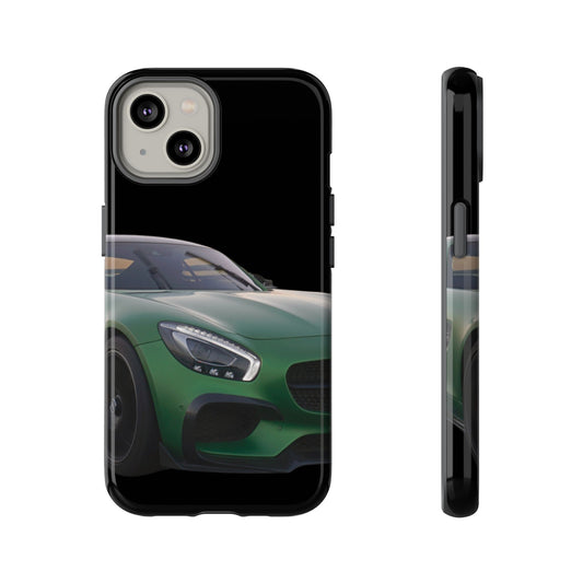 Phone Case iPhone 16/15/14 - Green Luxury Car Tough Case