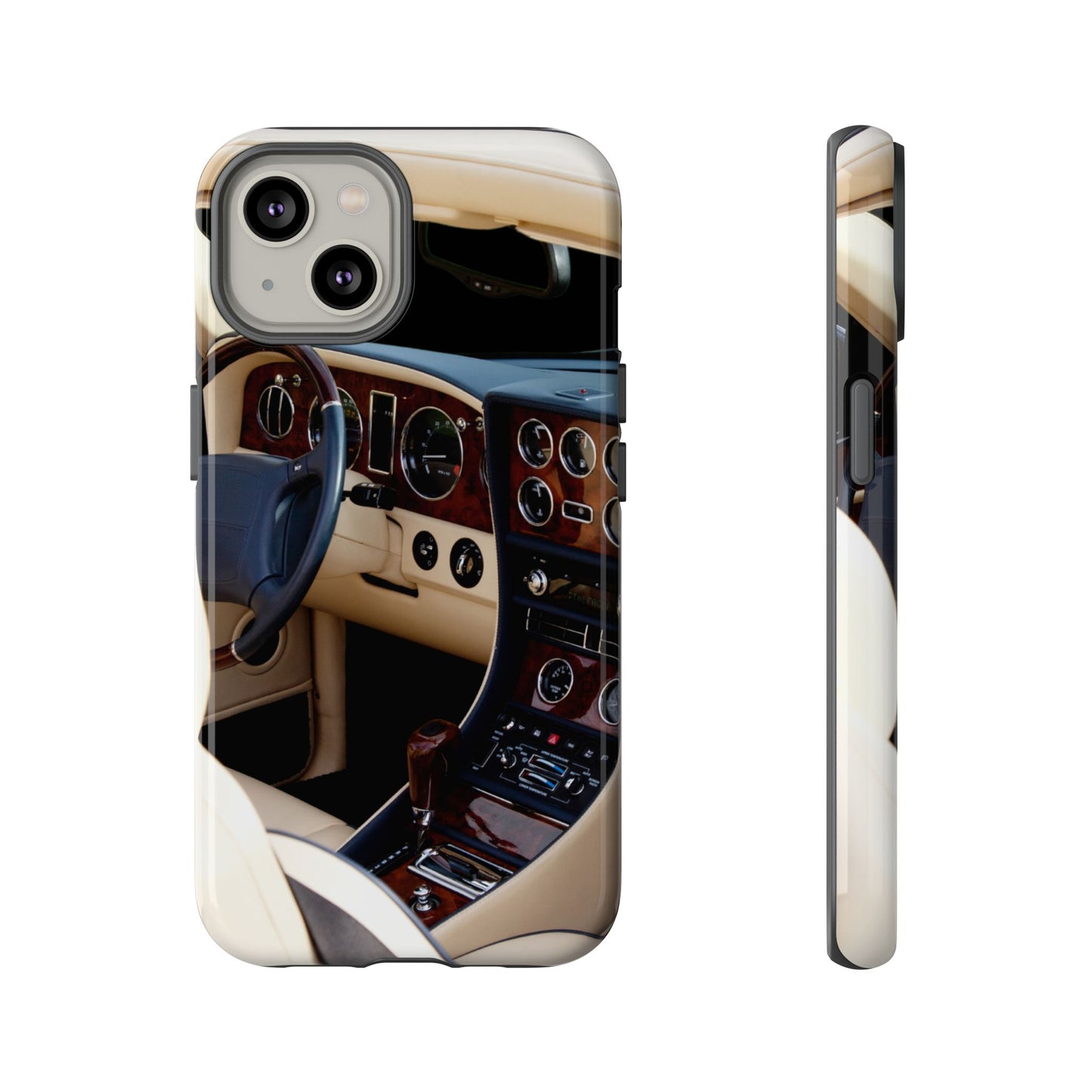 Phone Case iPhone 16/15/14 - Luxury Car Interior Tough Case