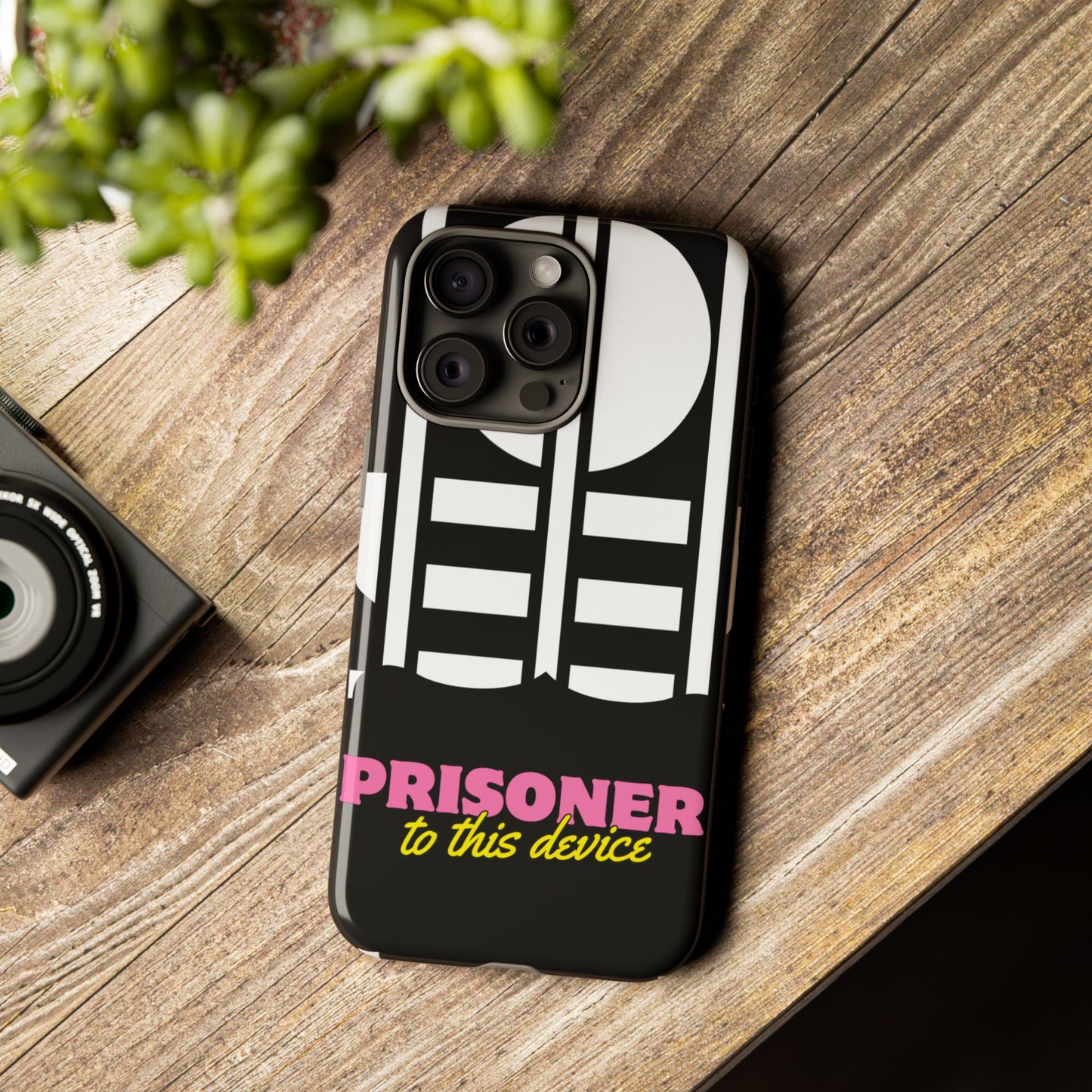 Phone Case iPhone 16/15/14 - Prisoner to this Device Tough Case