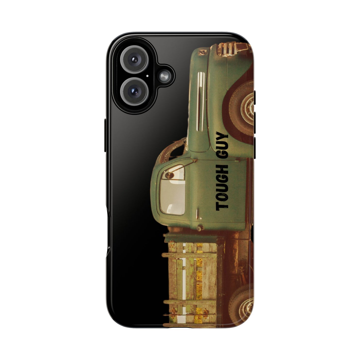 Phone Case iPhone 16/15/14 - Tough Guy Old Green Truck Tough Case