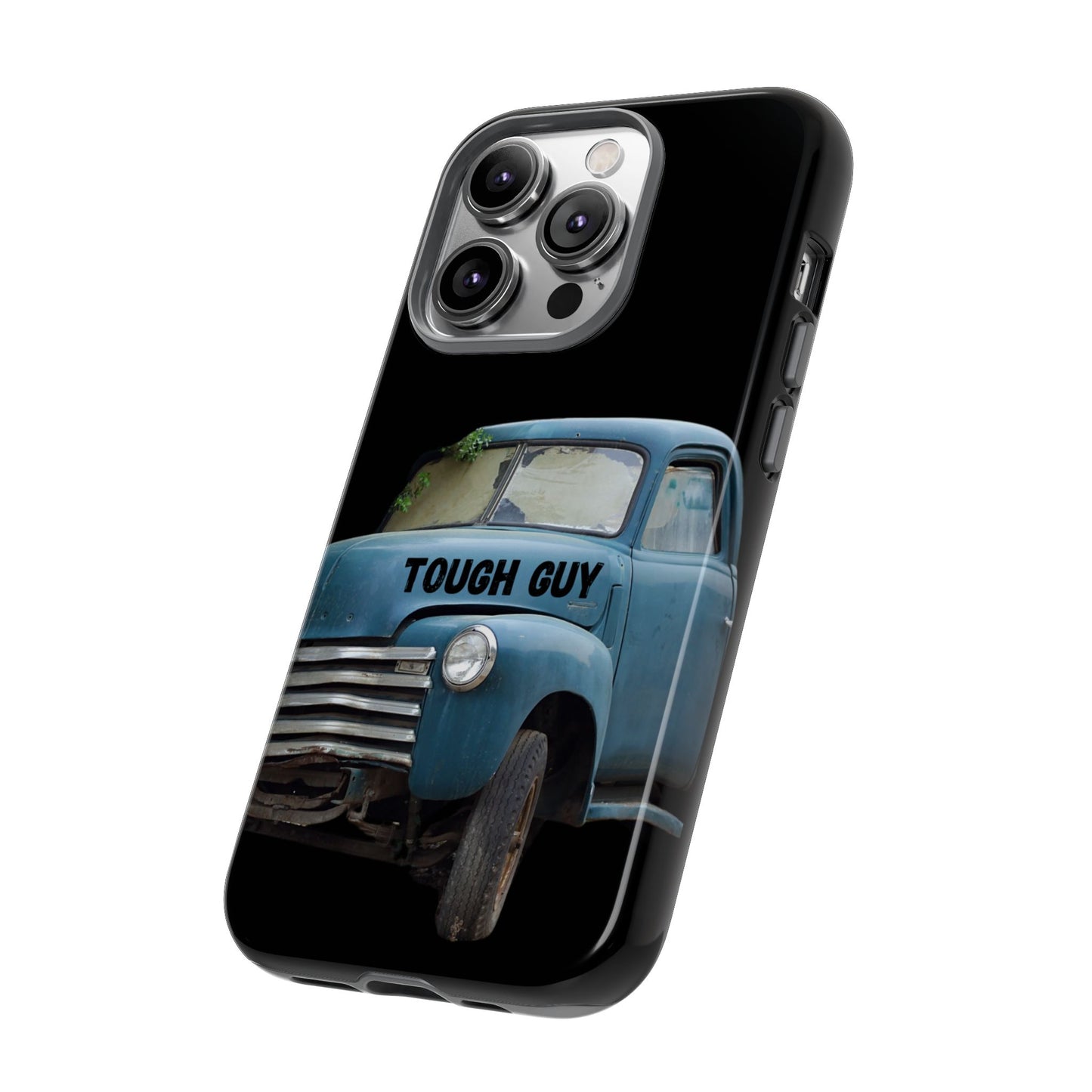 Phone Case iPhone 16/15/14 - Old Blue Truck Tough Guy Tough Case