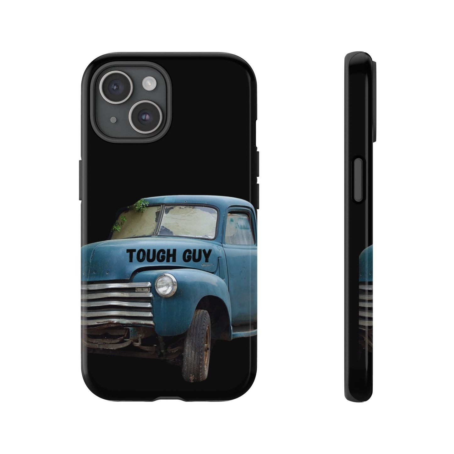 Phone Case iPhone 16/15/14 - Old Blue Truck Tough Guy Tough Case