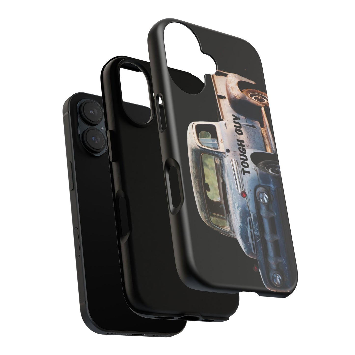 Phone Case iPhone 16/15/14 - Tough Guy Old Truck Blue Tough Case