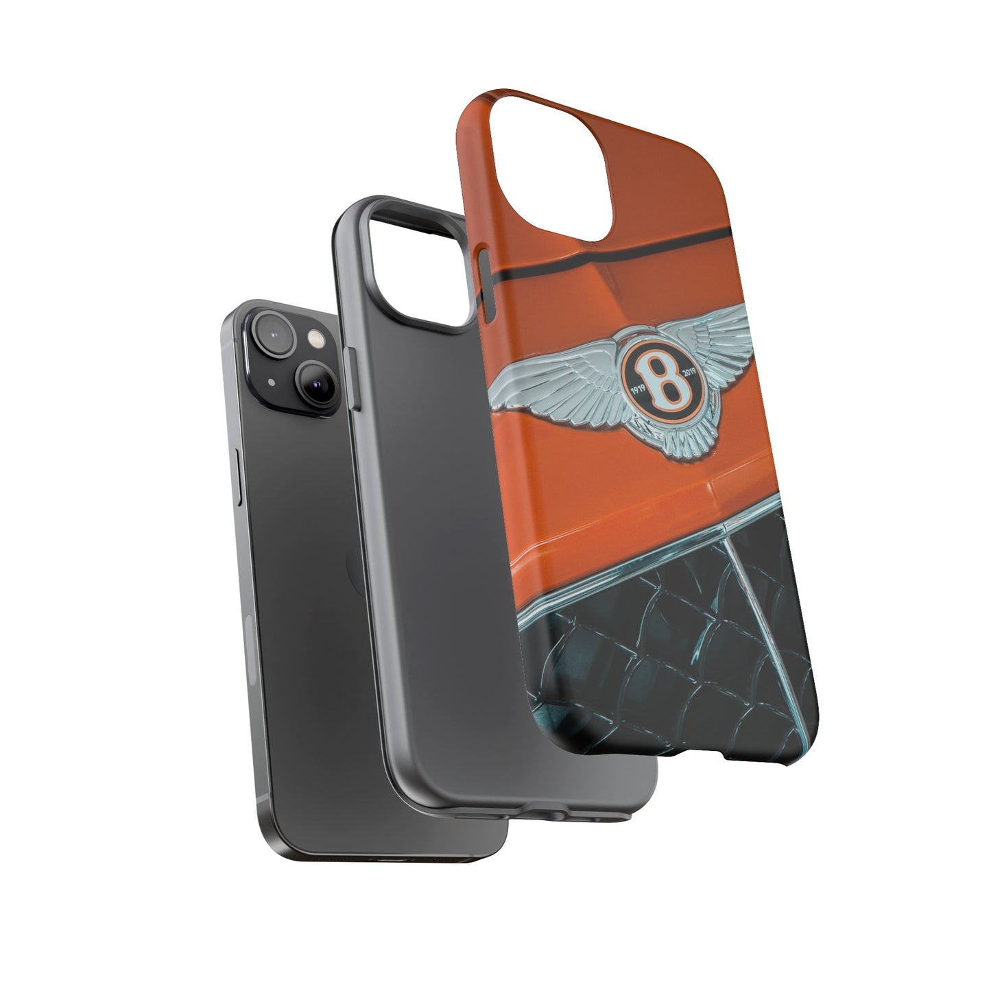 Phone Case iPhone 16/15/14 - Orange Luxury Car Tough Case