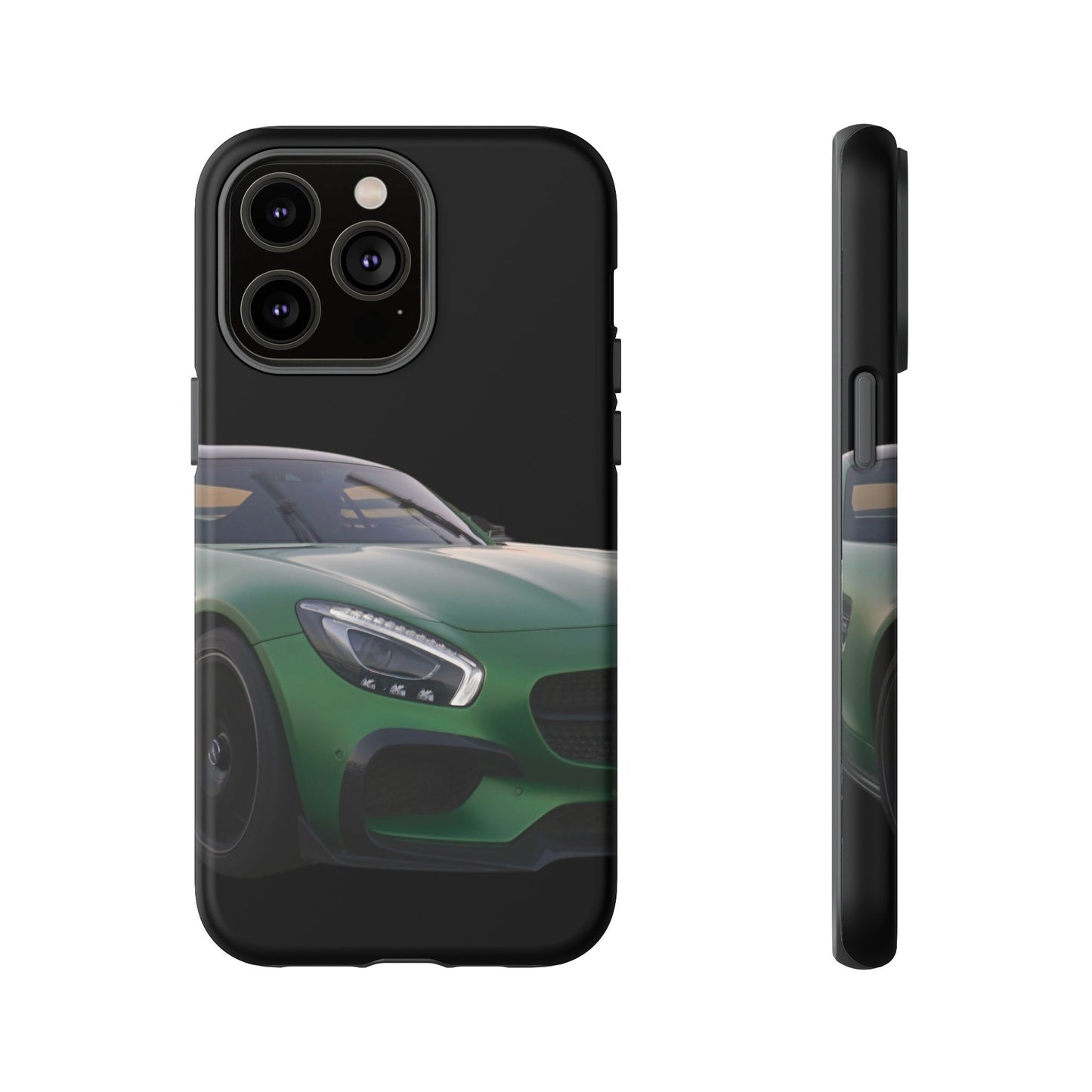 Phone Case iPhone 16/15/14 - Green Luxury Car Tough Case