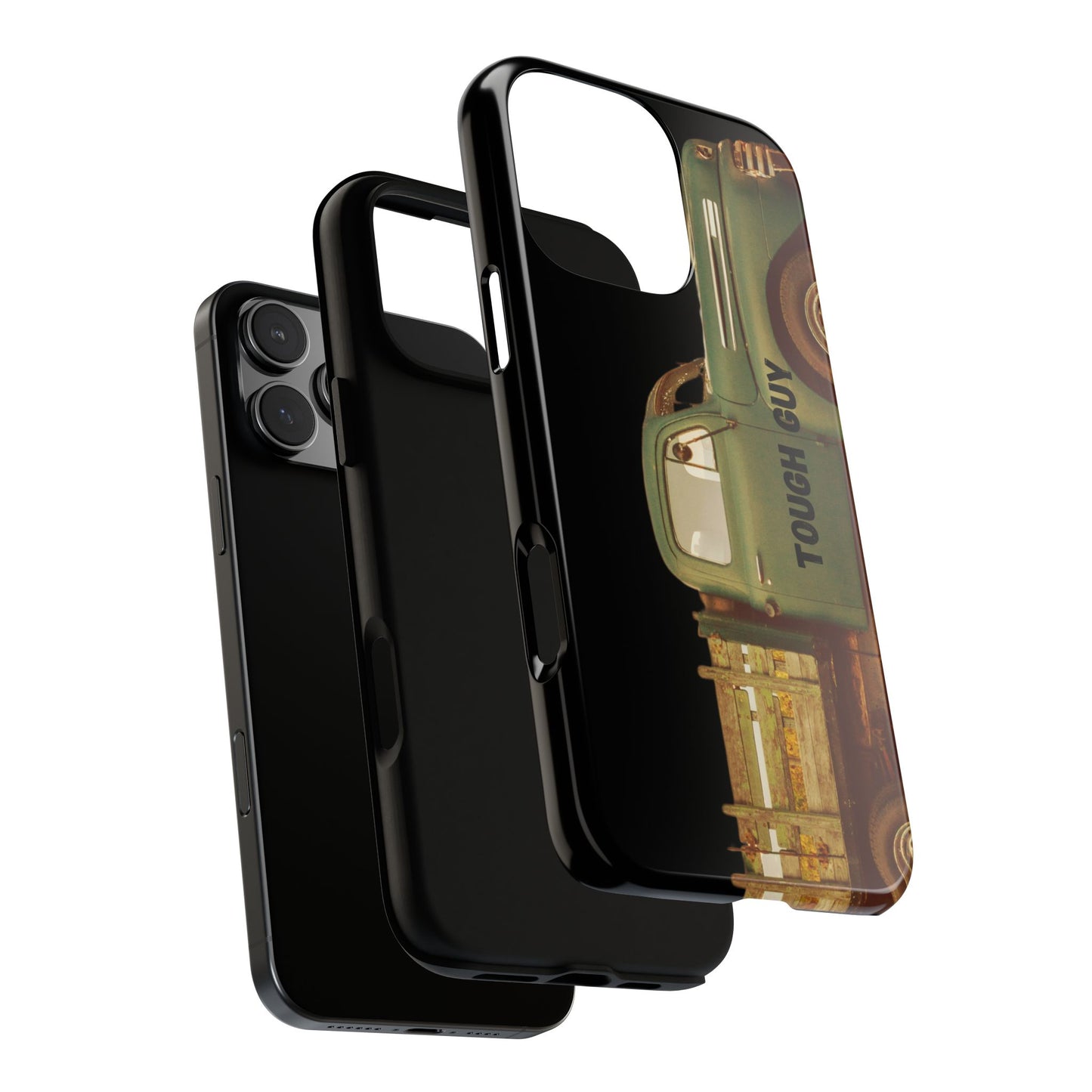 Phone Case iPhone 16/15/14 - Tough Guy Old Green Truck Tough Case