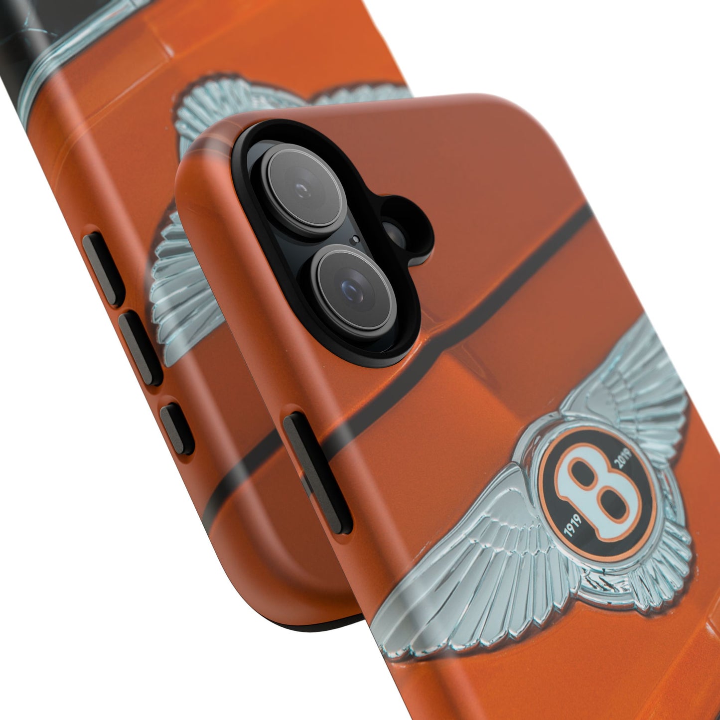 Phone Case iPhone 16/15/14 - Orange Luxury Car Tough Case