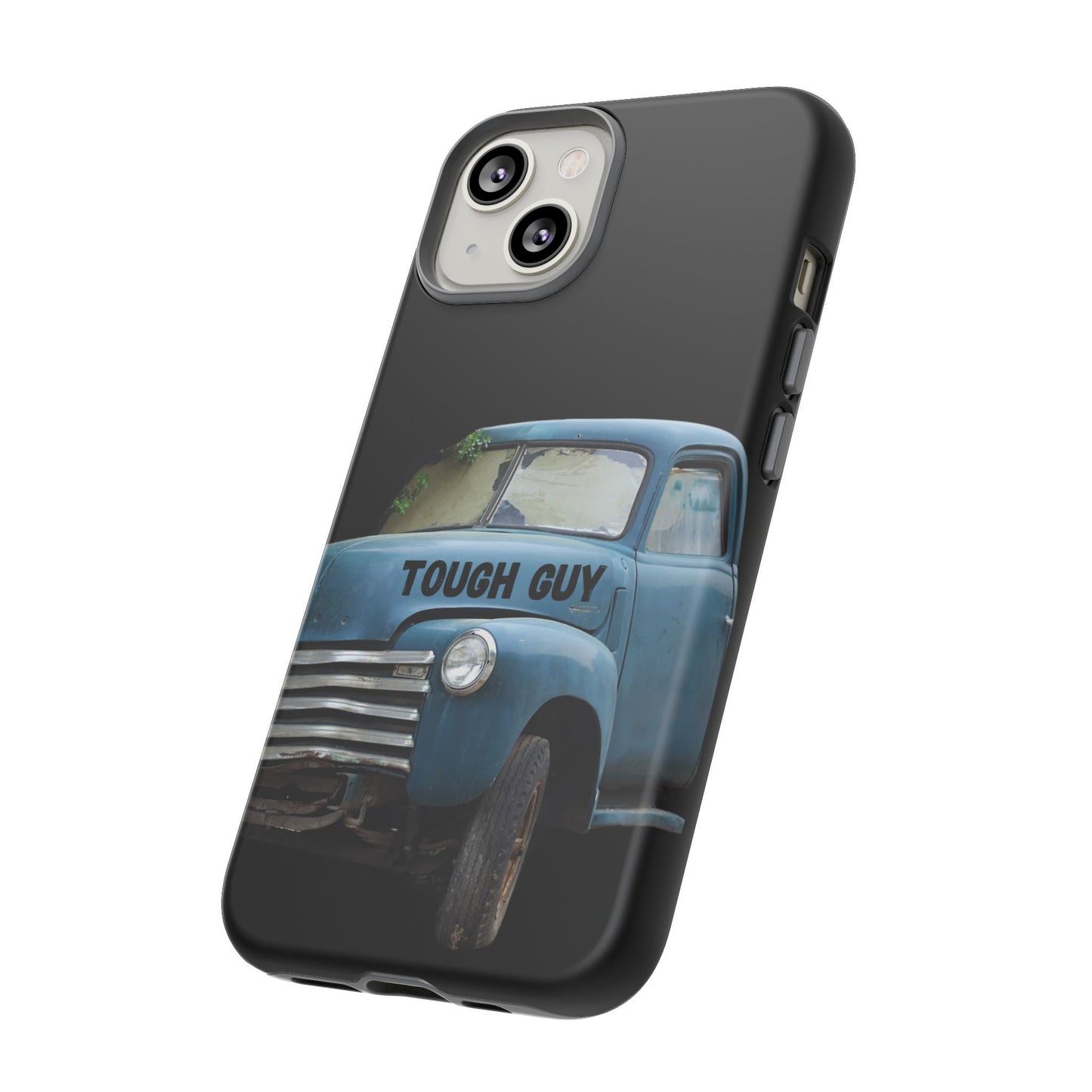 Phone Case iPhone 16/15/14 - Old Blue Truck Tough Guy Tough Case