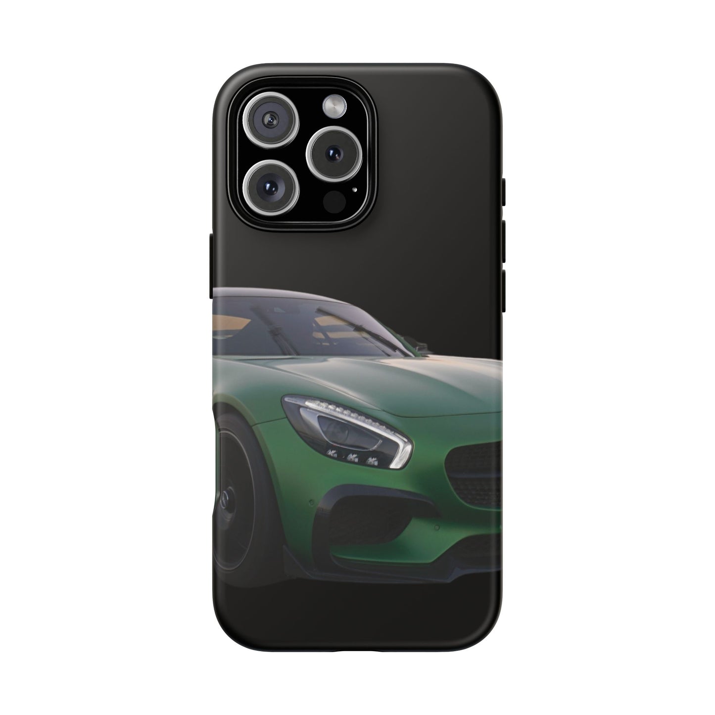 Phone Case iPhone 16/15/14 - Green Luxury Car Tough Case