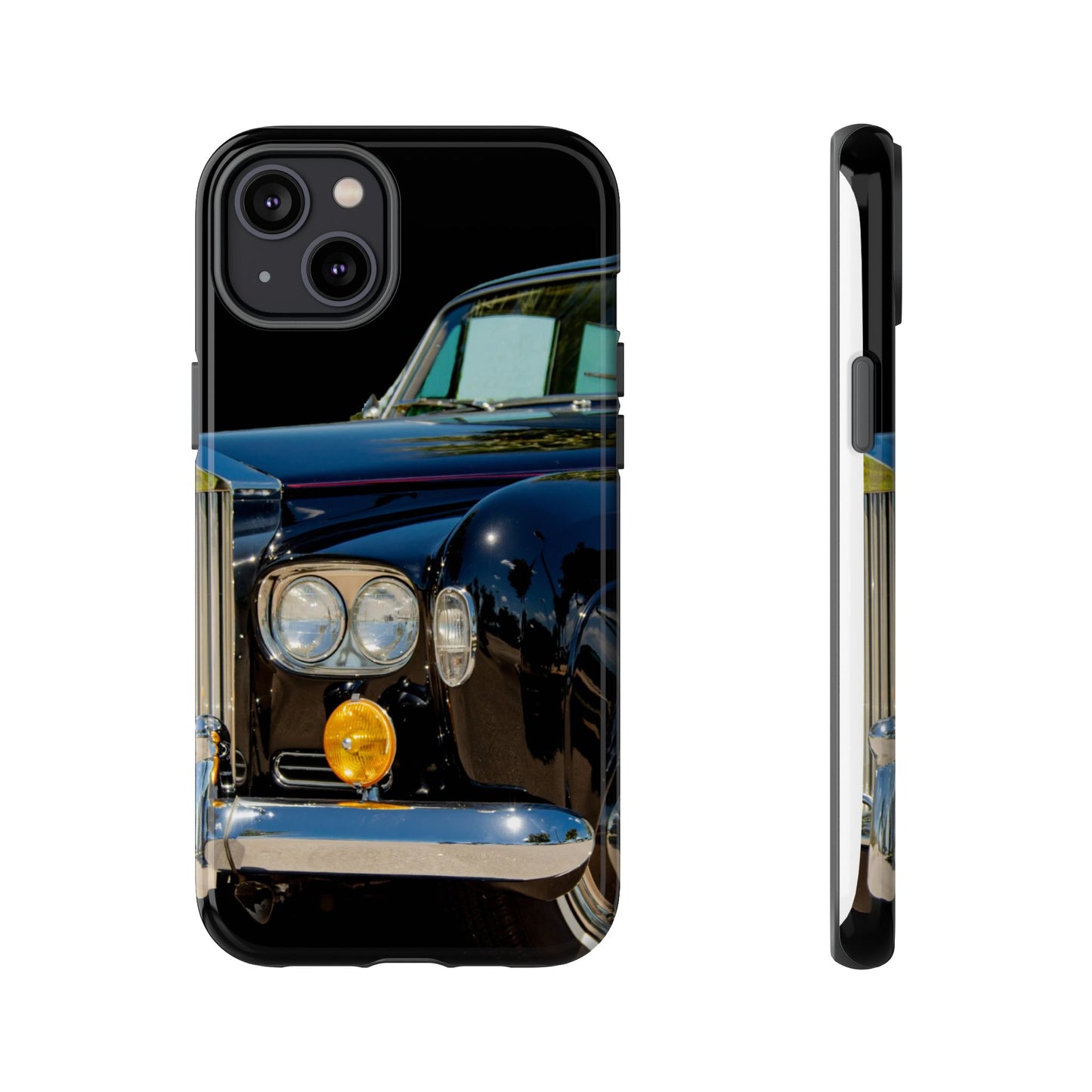 Phone Case iPhone 16/15/14 - Black Car Tough Case