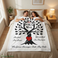 Love Birds “Rooted in Love” Couple’s PERSONALIZED Initials Blanket