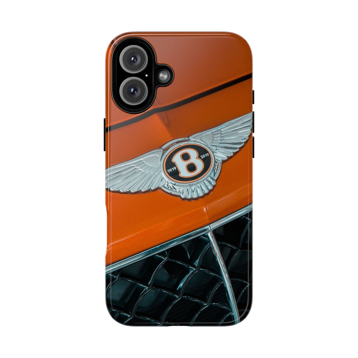 Phone Case iPhone 16/15/14 - Orange Luxury Car Tough Case