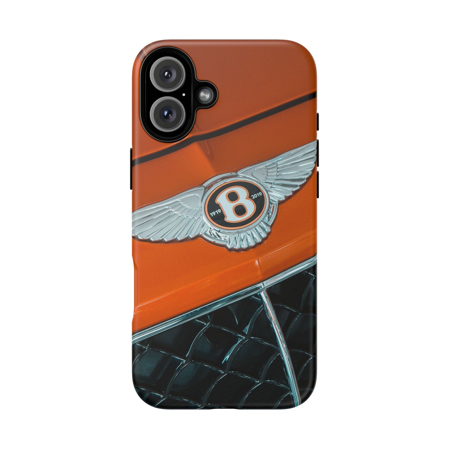 Phone Case iPhone 16/15/14 - Orange Luxury Car Tough Case