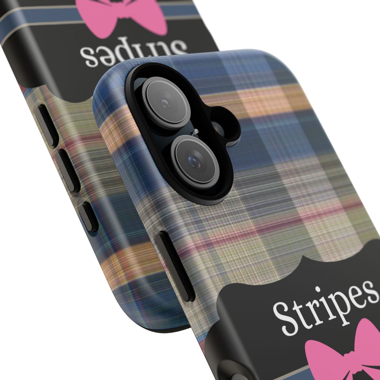 Phone Case iPhone 16/15/14 -Stripes & Swipes Tough Case