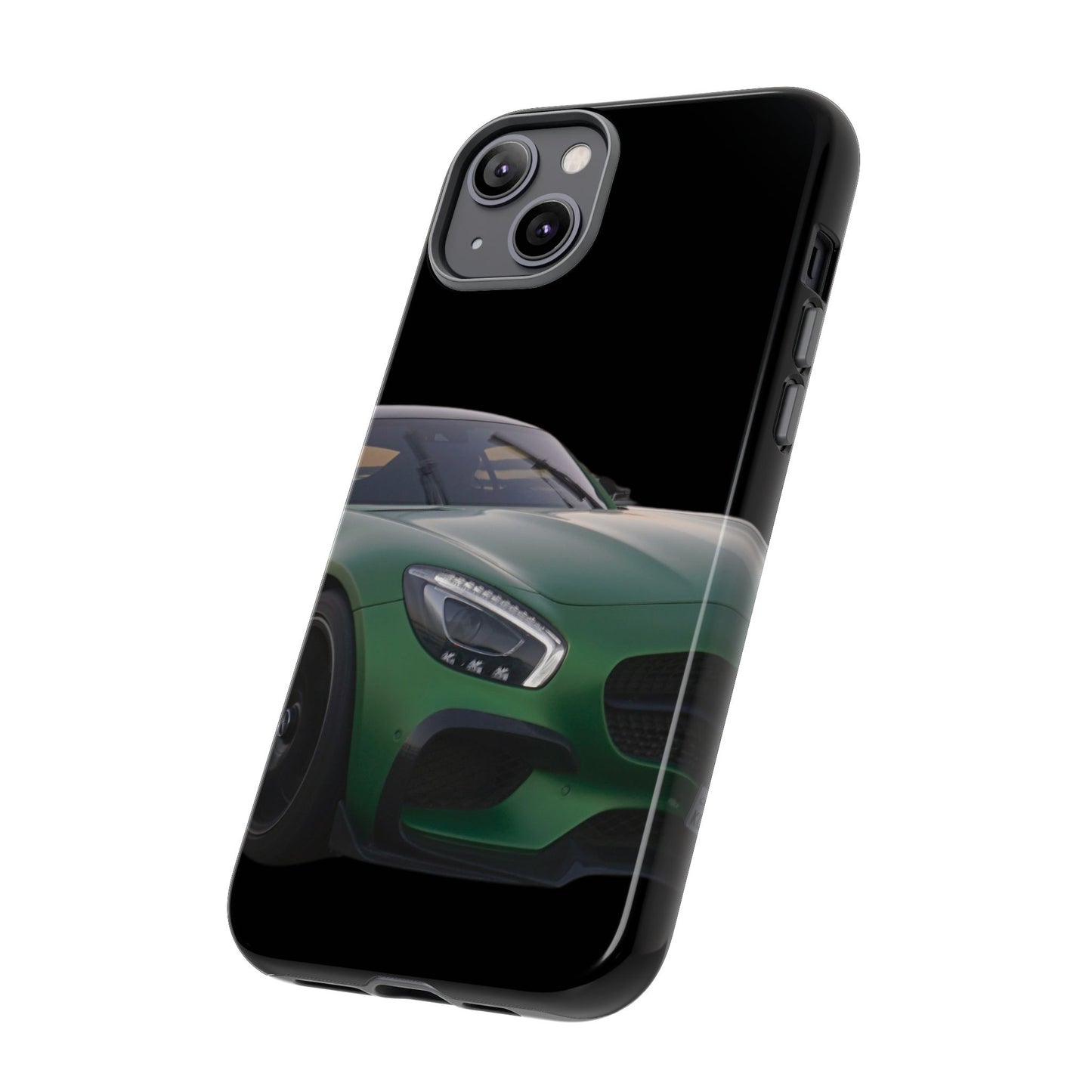 Phone Case iPhone 16/15/14 - Green Luxury Car Tough Case