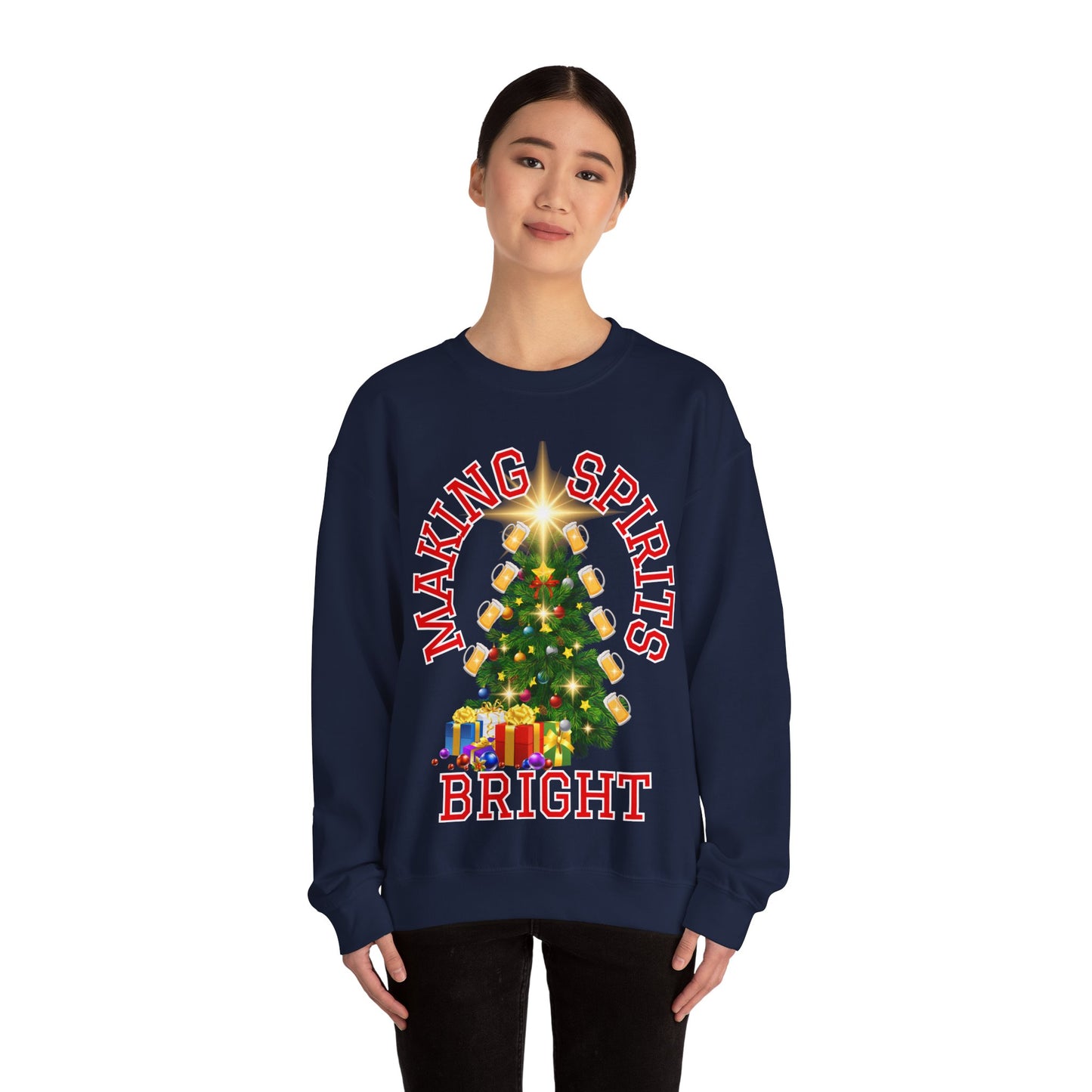 Making Spirits Bright - Unisex Heavy Blend™ Crewneck Sweatshirt