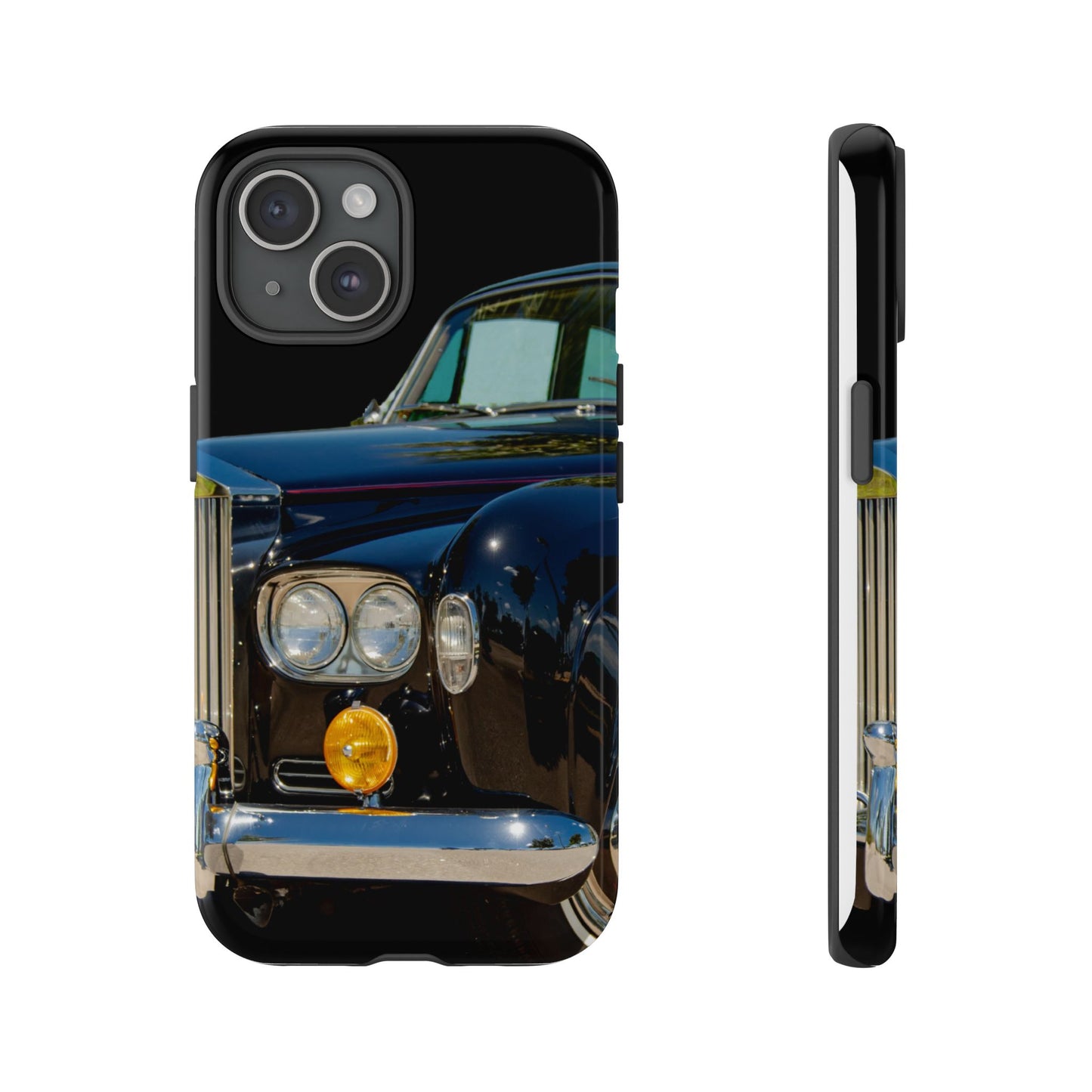 Phone Case iPhone 16/15/14 - Black Car Tough Case