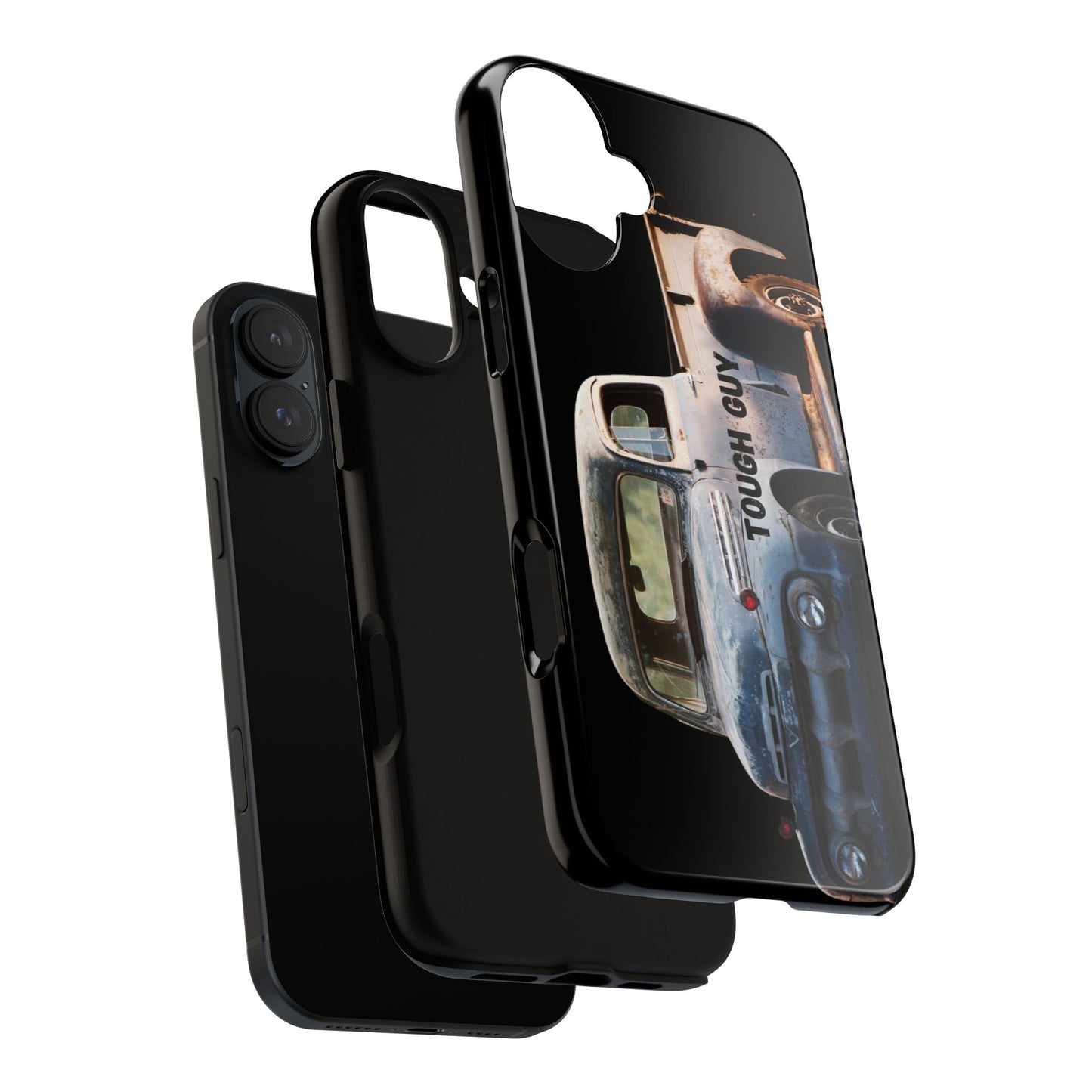 Phone Case iPhone 16/15/14 - Tough Guy Old Truck Blue Tough Case