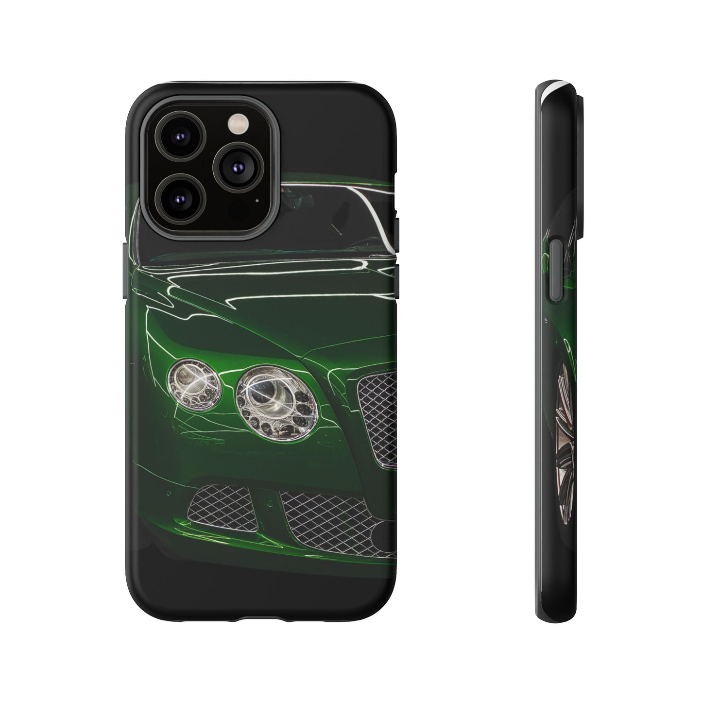 Phone Case iPhone 16/15/14 - Green Luxury Car Tough Case