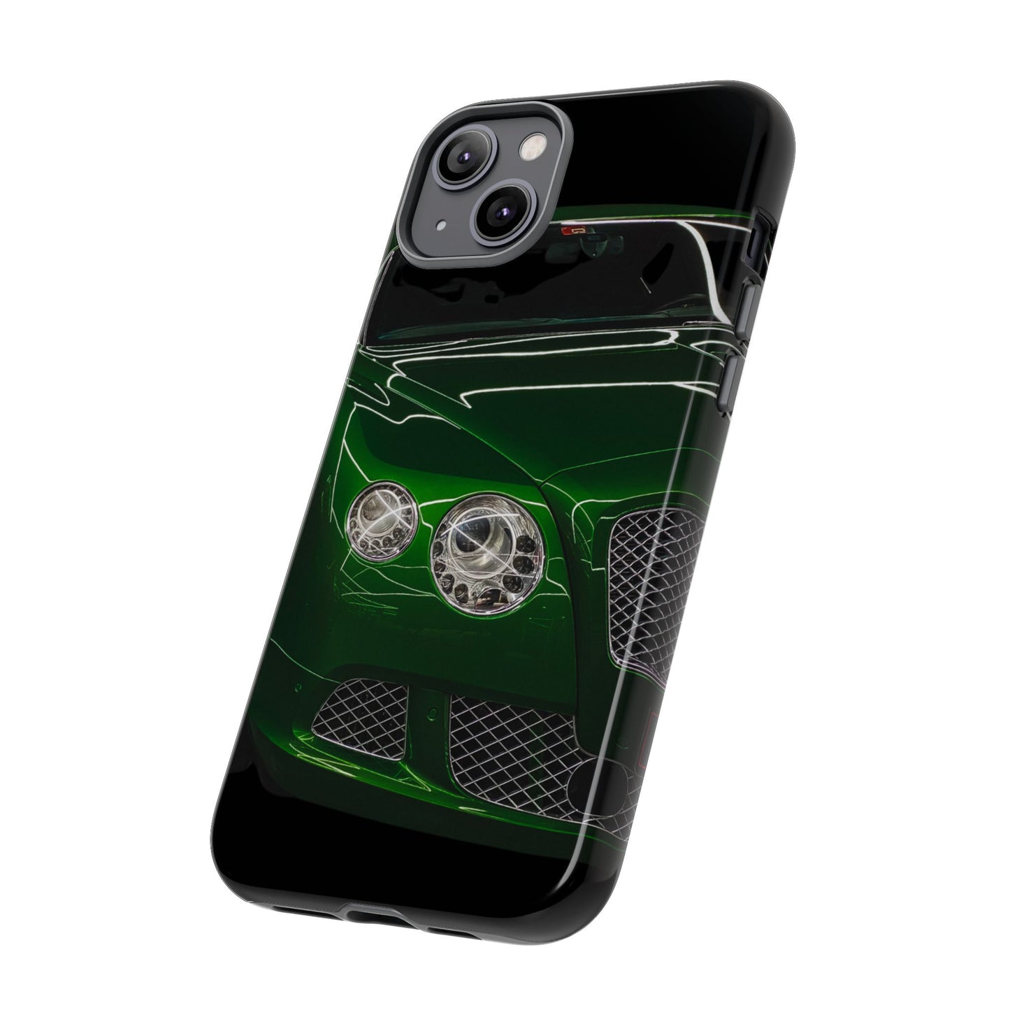 Phone Case iPhone 16/15/14 - Green Luxury Car Tough Case