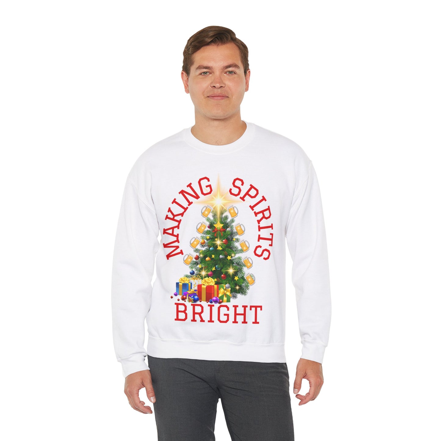 Making Spirits Bright - Unisex Heavy Blend™ Crewneck Sweatshirt