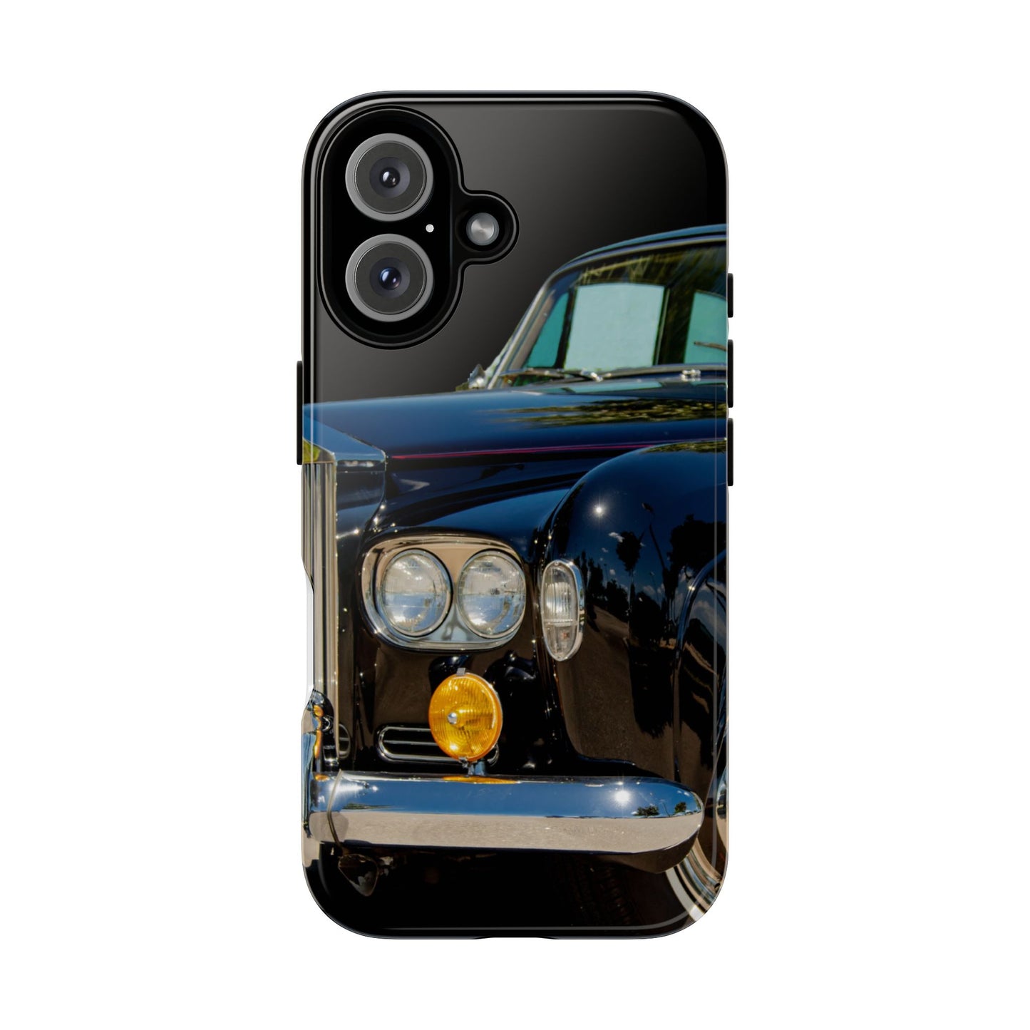 Phone Case iPhone 16/15/14 - Black Car Tough Case