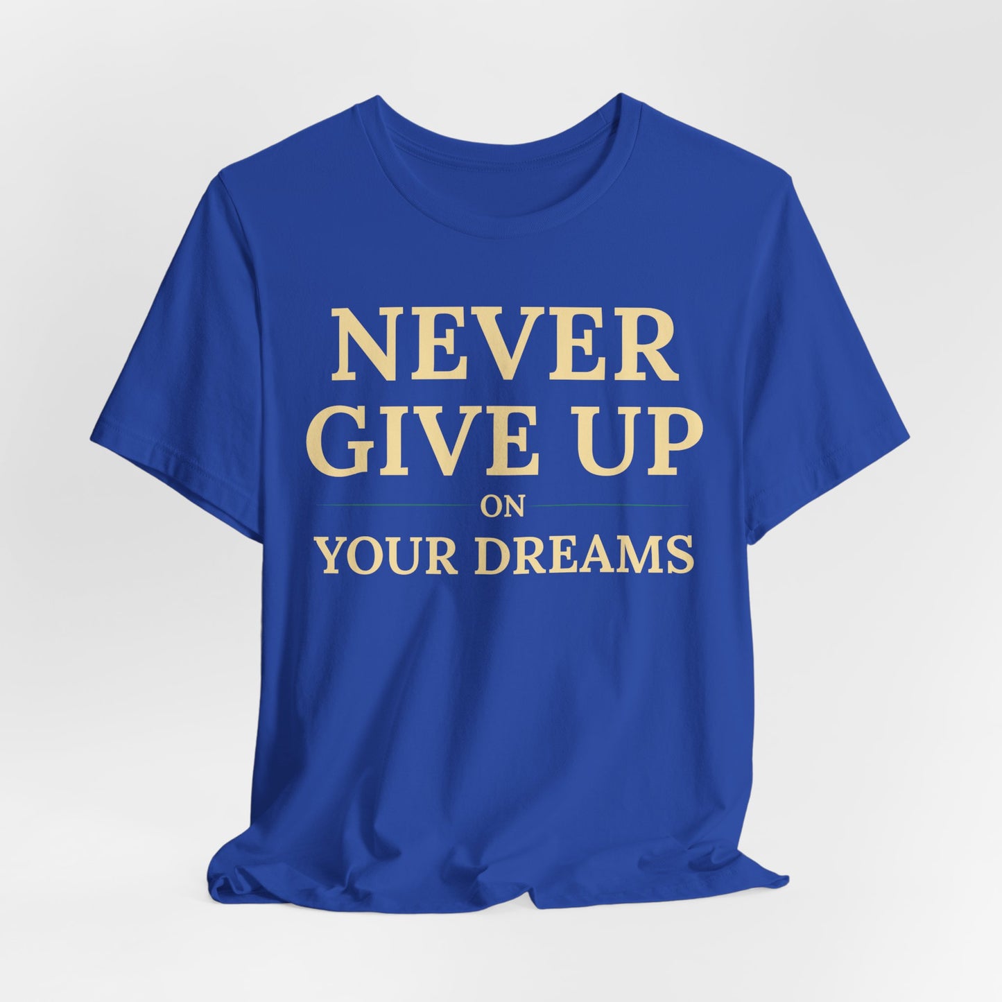 Never Give Up on Your Dreams Inspirational Motivation T-Shirt
