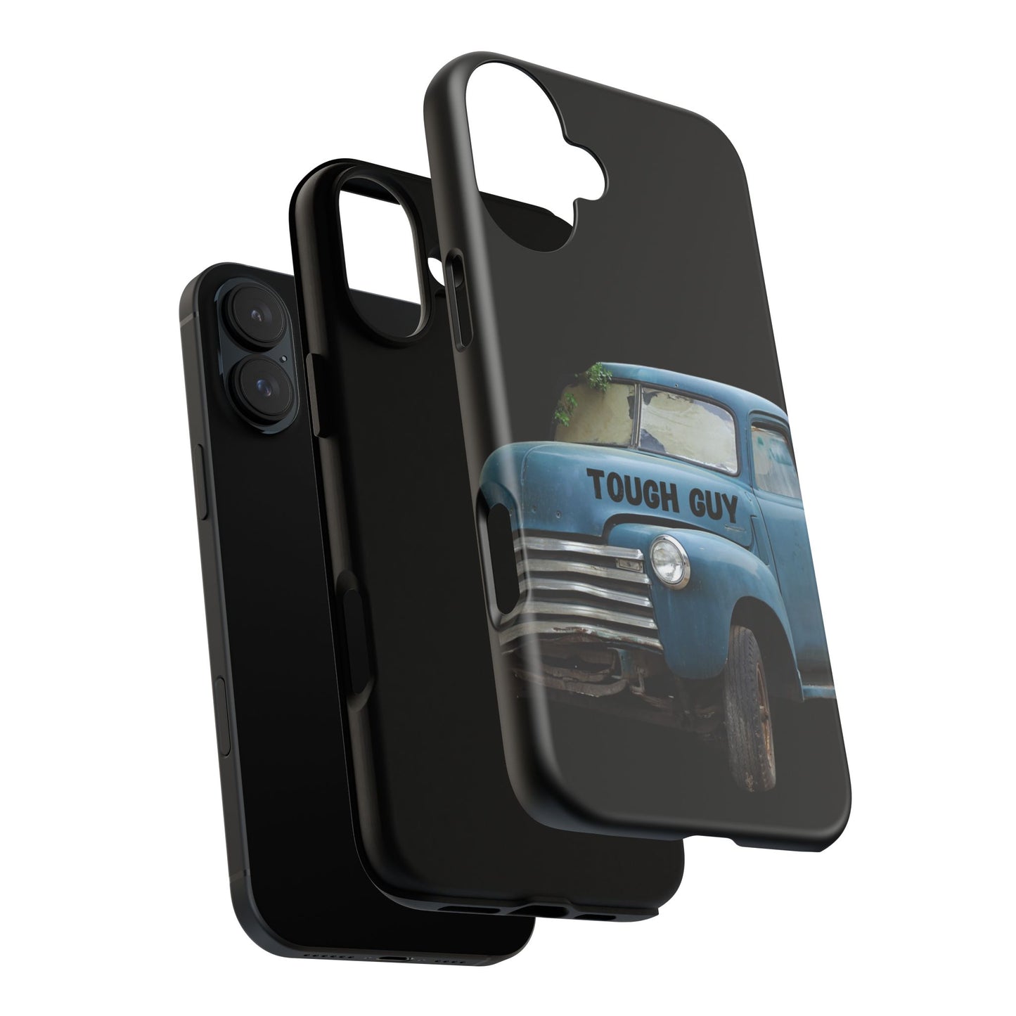 Phone Case iPhone 16/15/14 - Old Blue Truck Tough Guy Tough Case