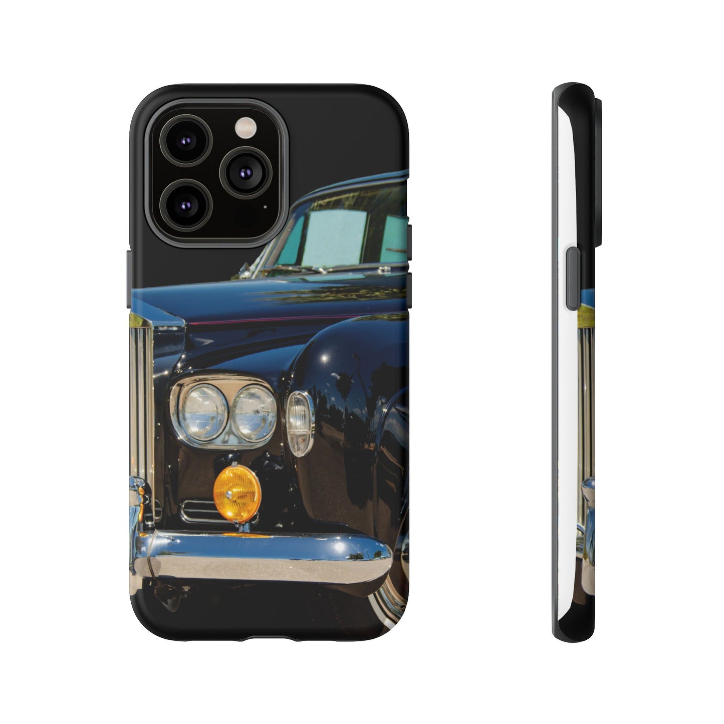 Phone Case iPhone 16/15/14 - Black Car Tough Case