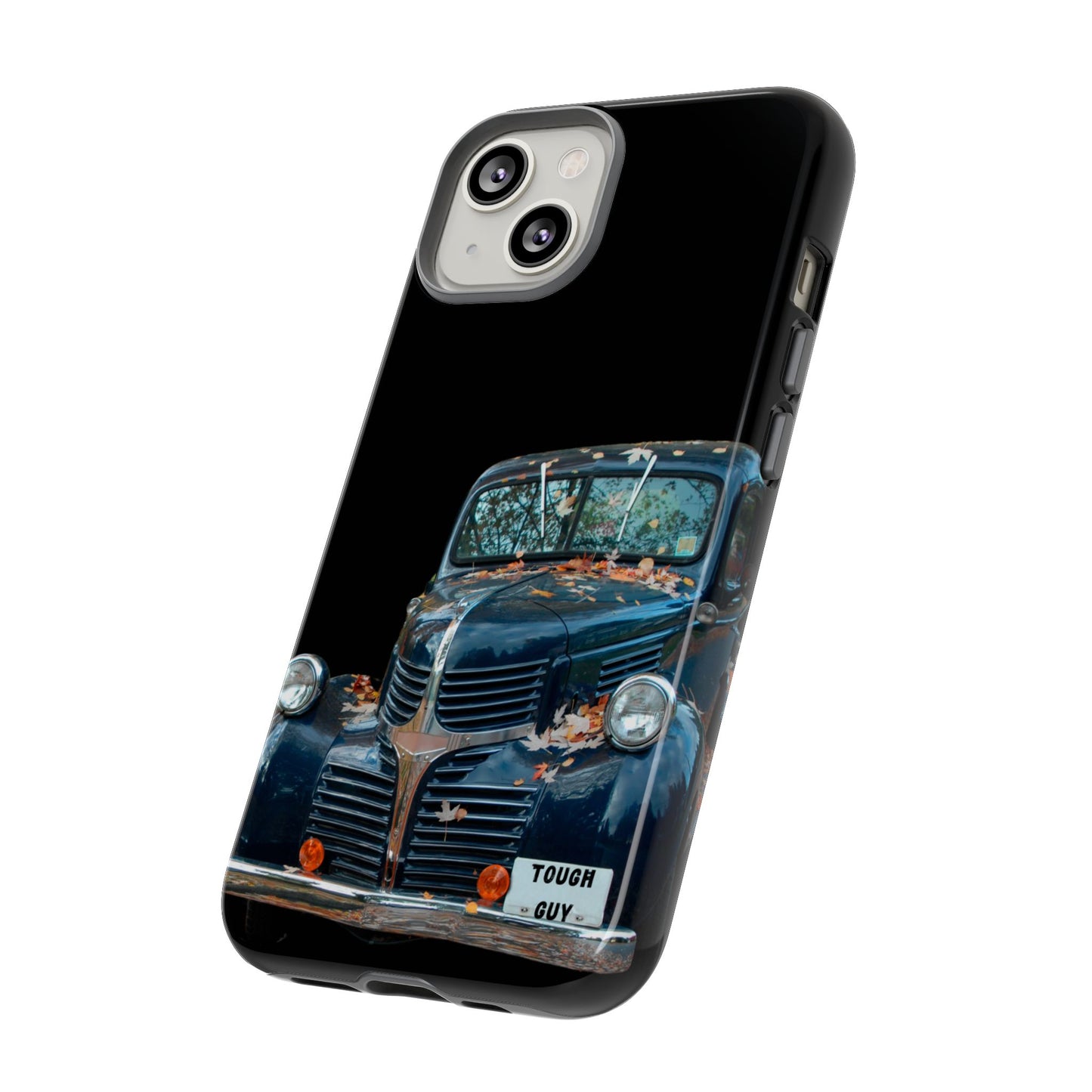 Phone Case iPhone 16/15/14 - Vintage Black Truck Tough Guy Tough Case