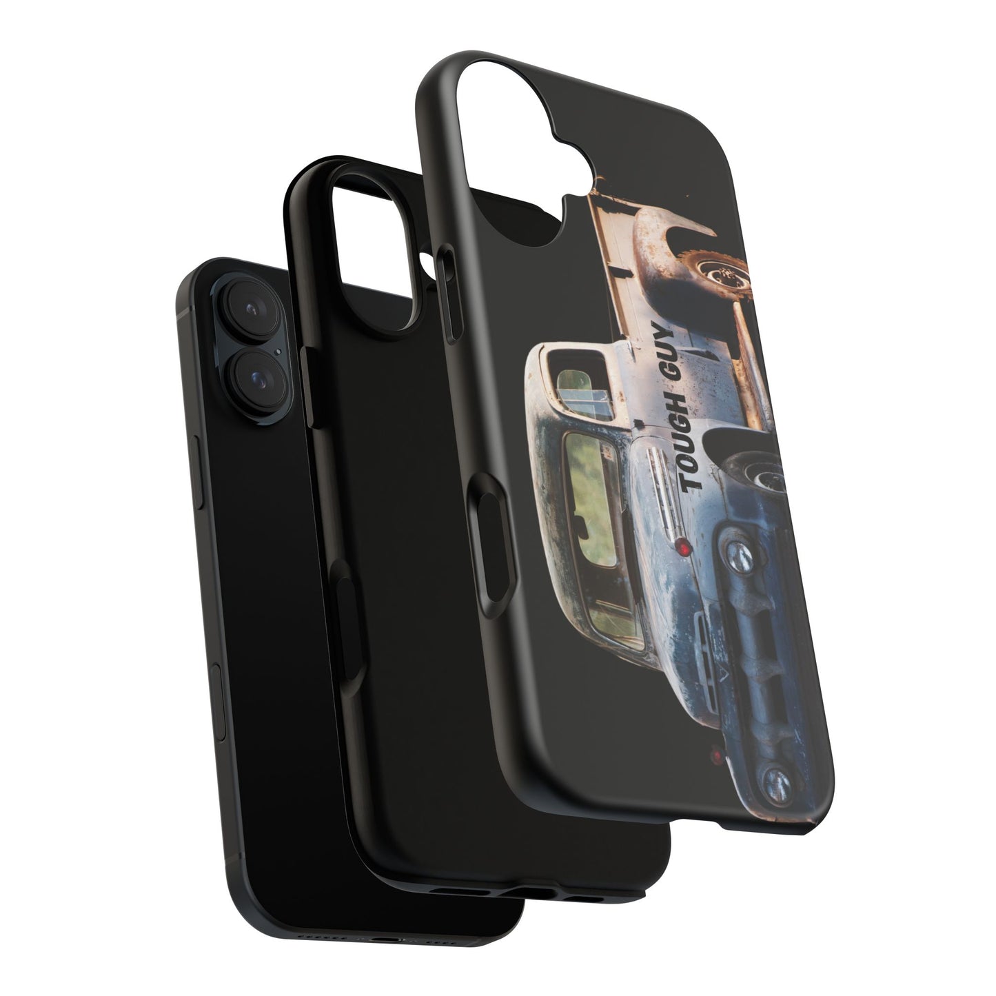 Phone Case iPhone 16/15/14 - Tough Guy Old Truck Blue Tough Case