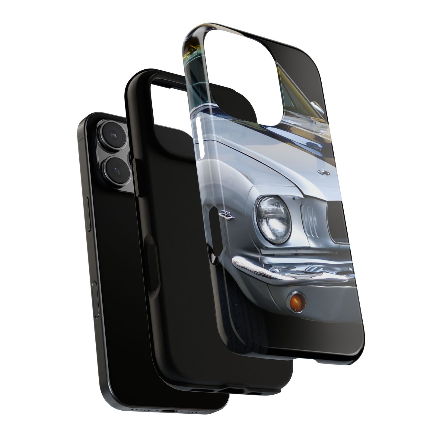 Phone Case iPhone 16/15/14 - Silver Car Tough Case