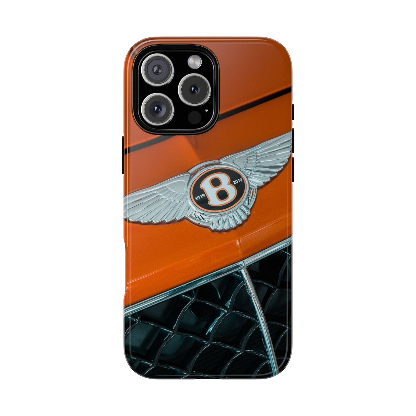 Phone Case iPhone 16/15/14 - Orange Luxury Car Tough Case