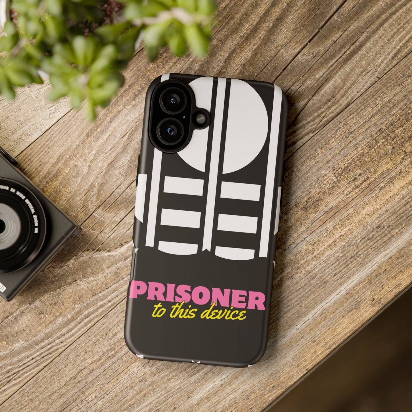 Phone Case iPhone 16/15/14 - Prisoner to this Device Tough Case