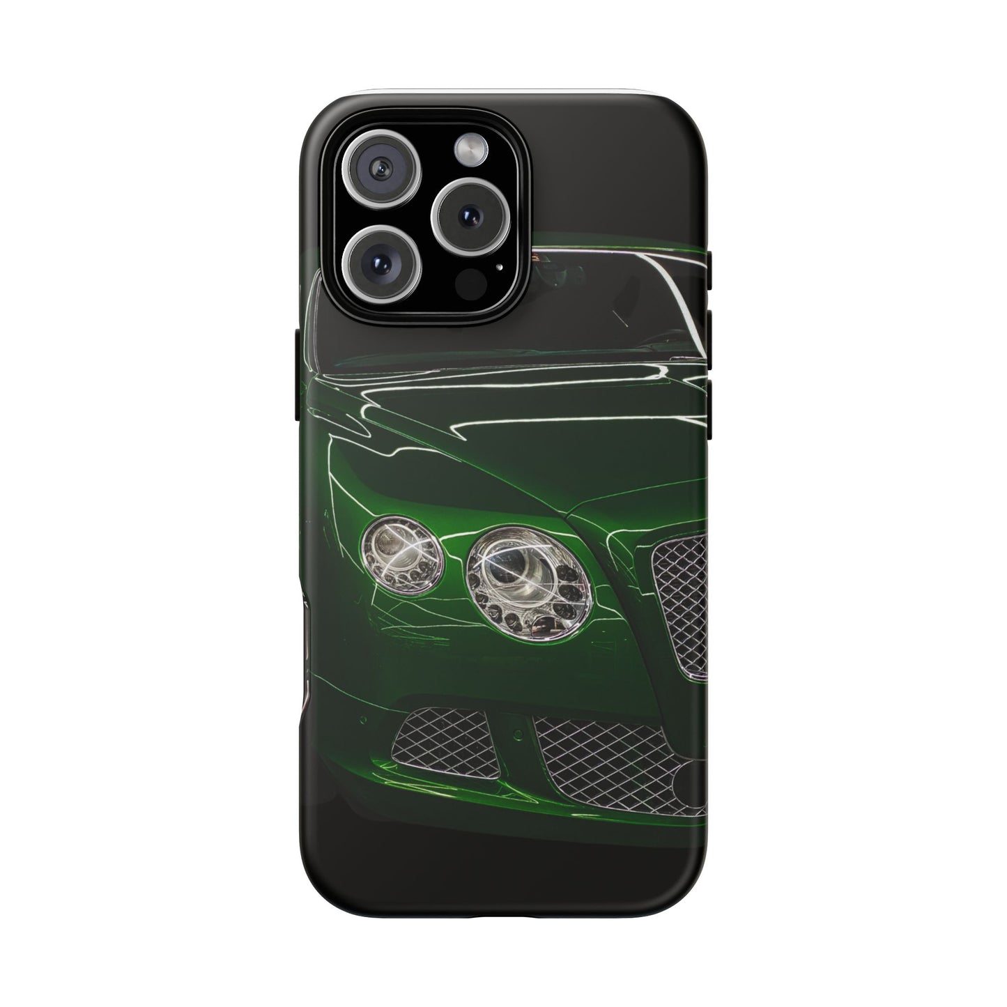 Phone Case iPhone 16/15/14 - Green Luxury Car Tough Case